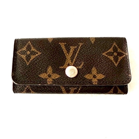 Authentic Louis Vuitton Mono Key Case Fuchsia - Picture 1 of 8